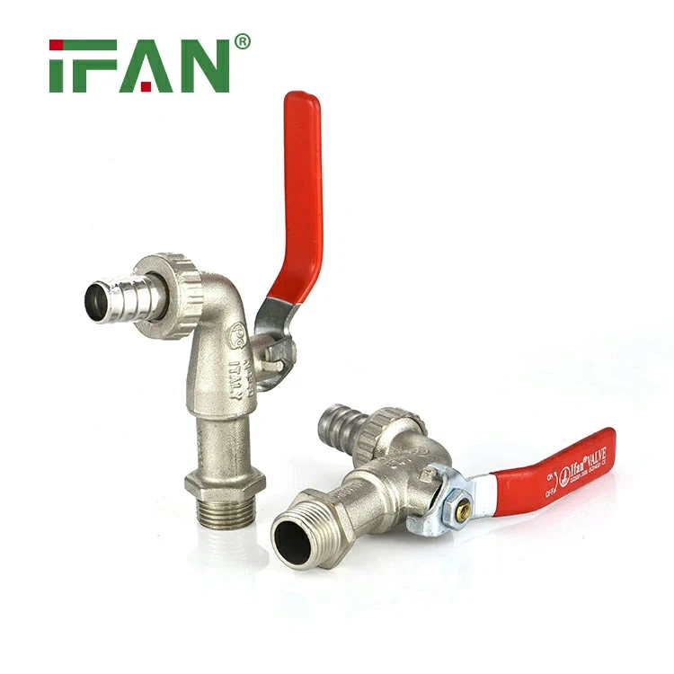 IFAN S03 Red Long Handle Brass Tap